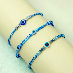 Set of 3 Nazar Suraksha Evil Eye Rakhi Set of 3 Nazar Suraksha Evil Eye Rakhi
