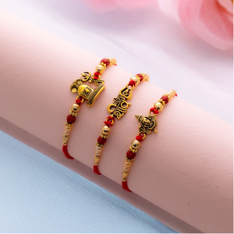 Sheltering Love Handcrafted Rakhis Set of 3