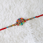 Shimmering Peacock Charm Rakhi Shimmering Peacock Charm Rakhi