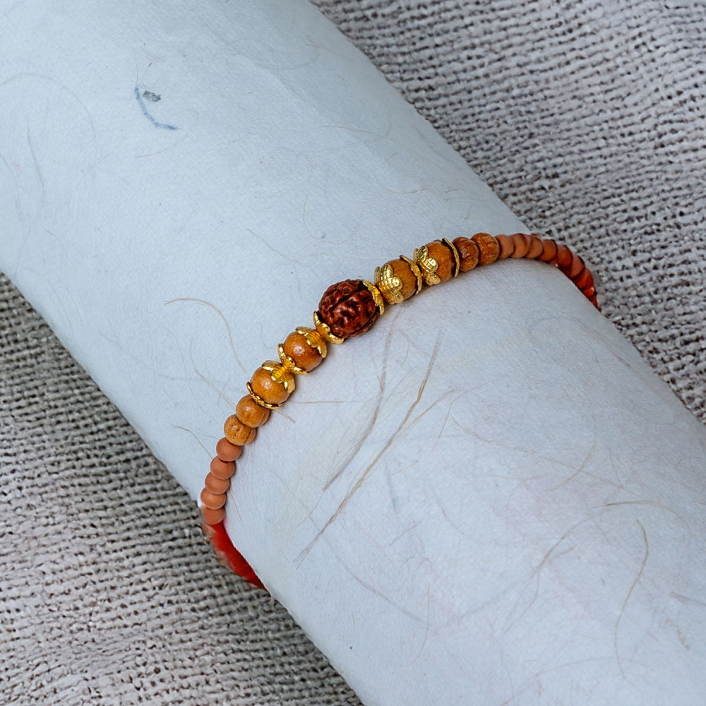 Shiva's Blessing Rudraksh Rakhi Shiva's Blessing Rudraksh Rakhi