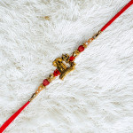 Shivling Rakhi with Pearls and Beads Work