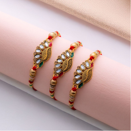 Soulful Handcrafted Care Rakhi Trio