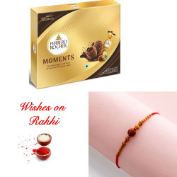 Special Holy Rudraksh Rakhi and Ferrero Rocher Moments Gift Set