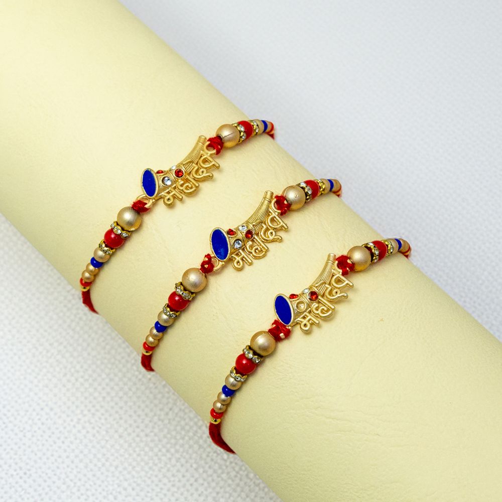 Spiritual MAHADEV Rakhi Set of 3 for Bhaiya Spiritual MAHADEV Rakhi Set of 3 for Bhaiya