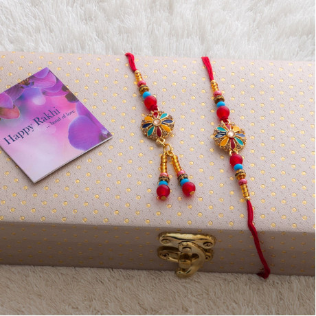 Spread Joy Rakhi Lumba Set in Celebration Box