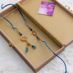 Stunning Bhaiya Bhabhi Rakhi and Decorative Box Set Stunning Bhaiya Bhabhi Rakhi and Decorative Box Set
