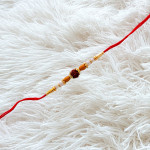 Stylish Beads Rakhi with Rudraksh