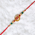 Swastik Design Rakhi - Blessings for Brother Swastik Design Rakhi - Blessings for Brother