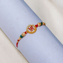 Swastik Design Rakhi - Blessings for Brother