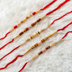 The Fab Five Handcrafted Rakhi Set The Fab Five Handcrafted Rakhi Set