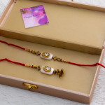 Timeless Bhaiya Bhabhi Rakhi with Decorative Box Timeless Bhaiya Bhabhi Rakhi with Decorative Box