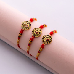 Traditional Handcrafted Care Rakhi Pack of 3