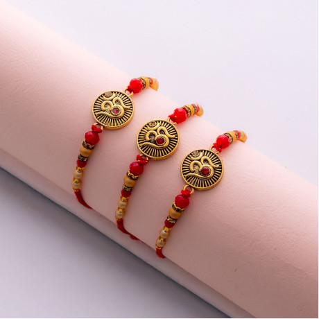 Traditional Handcrafted Care Rakhi Pack of 3