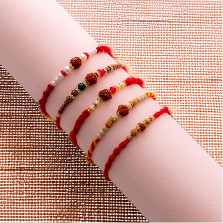 Traditional Handcrafted Rakhi Pack of 5