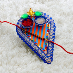 Traditional Rakhi Thali with Premium Artisan Rakhi