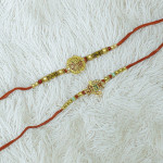 Traditional Set of 2 Shri Ram Rakhi for Bhai Traditional Set of 2 Shri Ram Rakhi for Bhai