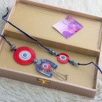 Trendsetting Rakhi Lumba Pair in Upscale Gift Box