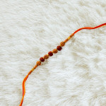 Triple Rudraksh with Beads Rakhi