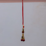Unique Lumba Rakhi with Rudraksh Beads