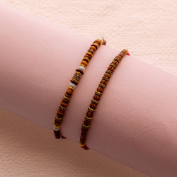 Unique Pair of Rakhis with Beads and Pearls