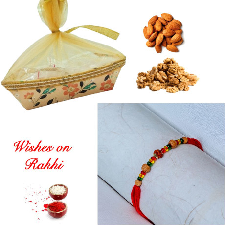 Walnuts & Almonds Harmony with Premium Rakhi